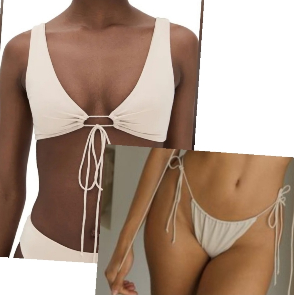 NWT Riot Swim FOX TOP AND Bixi Bottom Bikini Set Large